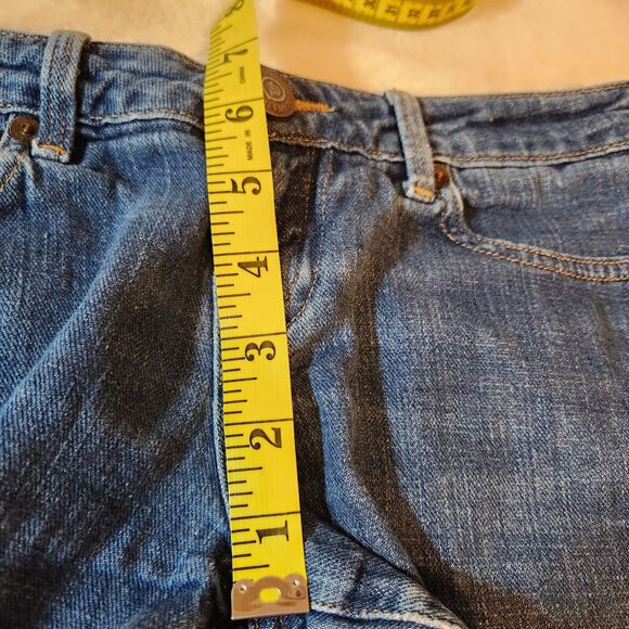 True Religion Girls Blue Jean Denim Cut Off Dolly Shorts Size 10 Distressed - Picture 8 of 10
